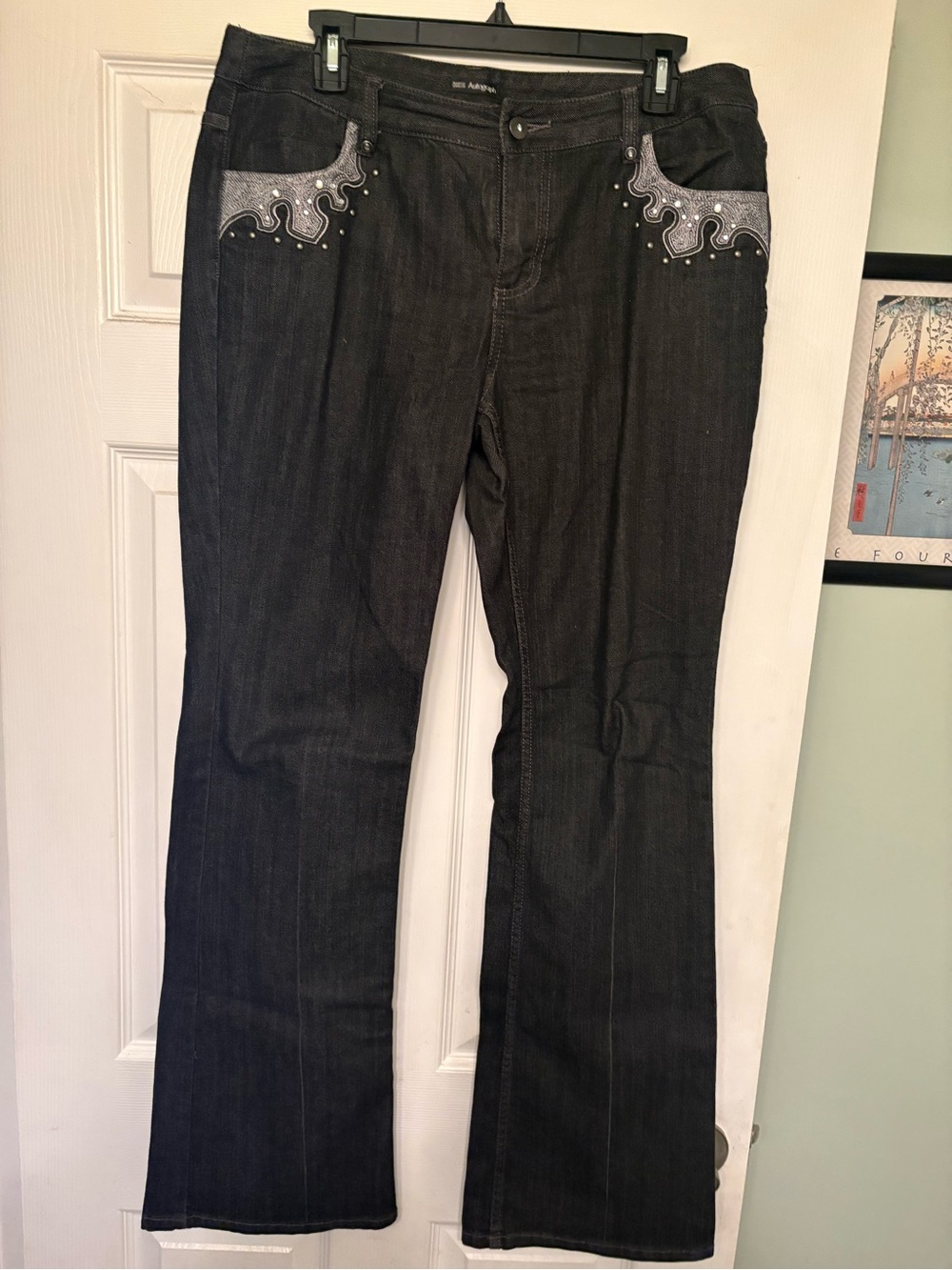 Marks & Spencer Autograph Black Denim Waistband Detail